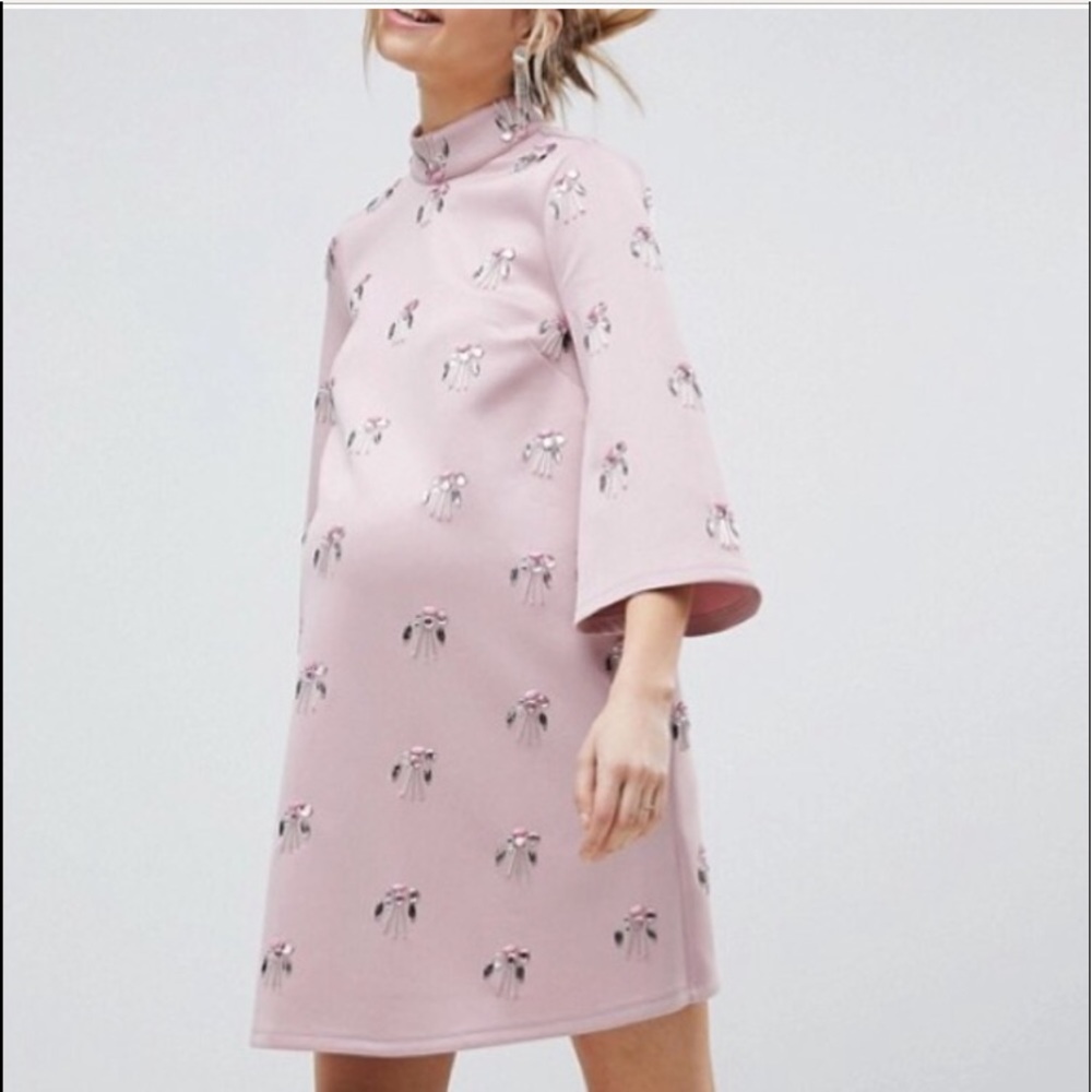All over ASOS maternity dress